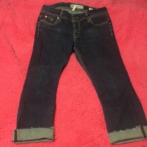 BKE Women's Dark Indigo Skinny jeans.